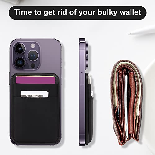 WALLFID Magsafe Wallet Compatible with iPhone 12/13/14 Mini/Plus/Pro/Max,RFID Credit Card Case Holds 5 Cards. (style-2)
