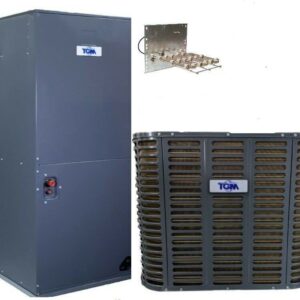 5 TON 14 SEER HEAT PUMP SYSTEM AIR HANDLE, CONDENSER, HEAT STRIP