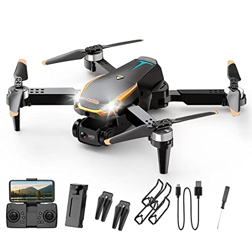 Drones With Camera For Adults 1080P HD, Foldable FPV Drone, Mini Drone with Camera, Headless Mode, Altitude Hold, 360° Flip, Speed Adjustment, One Key Start, Remote Control Toys Gifts (2×Camera)