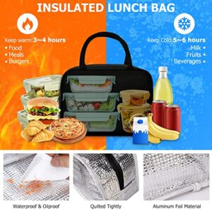 10L 20Cans Insulated Lunch Bag for Women Men, Reusable Lunch Box for Office Work Picnic Beach Travel, Leakproof Soft Cooler Tote Bag Freezable Lunch Bag for Adult