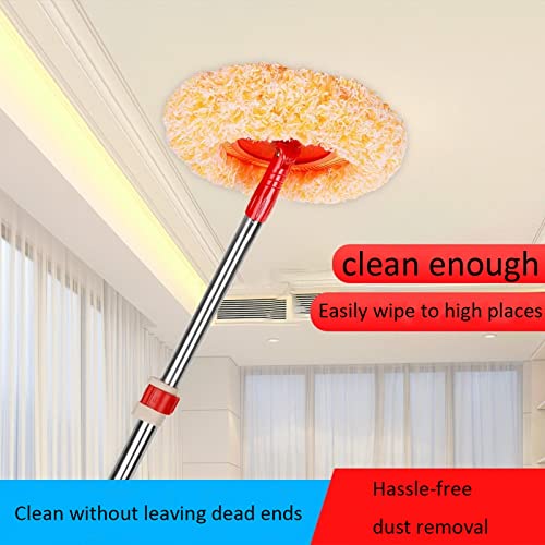 Mops for Floor Cleaning, 360° Rotatable Adjustable Cleaning Mop, 2023 New Telescopic Microfiber Dust Wall Cleaner Mop for Ceiling Floor