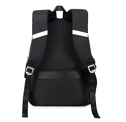 Jaygulf Waterproof Women Laptop Backpack Set Casual Girls Daypack Set Black