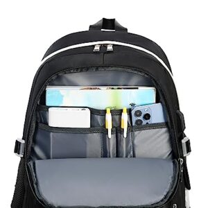 Jaygulf Waterproof Women Laptop Backpack Set Casual Girls Daypack Set Black