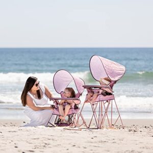 Baby Delight Go with Me Uplift Deluxe Portable High Chair | Travel High Chair | Sun Canopy | Indoor and Outdoor | Canyon Rose