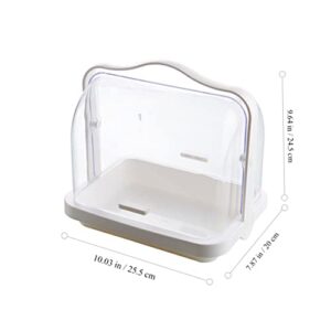 DOITOOL Box Cake Container Portable Cup Tray Organizer for Kitchen Cabinet Nursing Bottle Organizer Feeding Bottle Drying Racks Portable Bottle Organizer Flipping Cover Box Drying Box