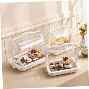 DOITOOL Box Cake Container Portable Cup Tray Organizer for Kitchen Cabinet Nursing Bottle Organizer Feeding Bottle Drying Racks Portable Bottle Organizer Flipping Cover Box Drying Box