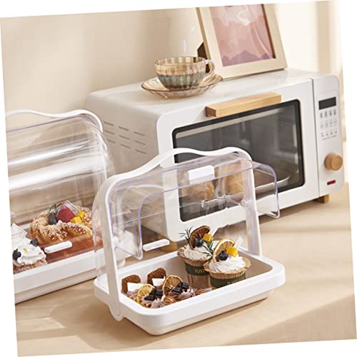 DOITOOL Box Cake Container Portable Cup Tray Organizer for Kitchen Cabinet Nursing Bottle Organizer Feeding Bottle Drying Racks Portable Bottle Organizer Flipping Cover Box Drying Box