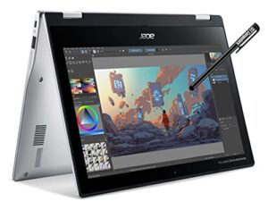acer spin 311 3h 11.6" 2-in-1 touchscreen chromebook (8-core mediatek mt8183c, 64gb emmc, 4gb ram, stylus) flip convertible home & student laptop, 15-hr battery life, ist pen, webcam, chrome os