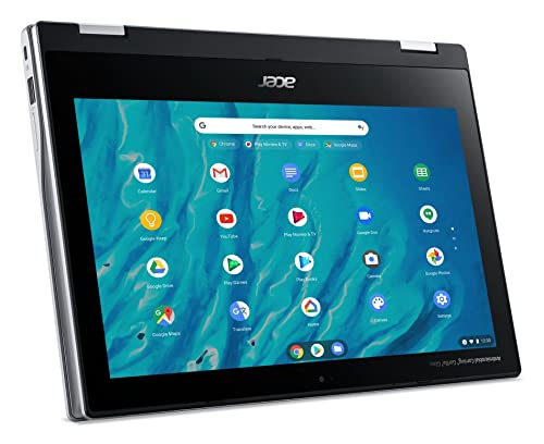 Acer Spin 311 3H 11.6" 2-in-1 Touchscreen Chromebook (8-Core MediaTek MT8183C, 64GB eMMC, 4GB RAM, Stylus) Flip Convertible Home & Student Laptop, 15-Hr Battery Life, IST Pen, Webcam, Chrome OS