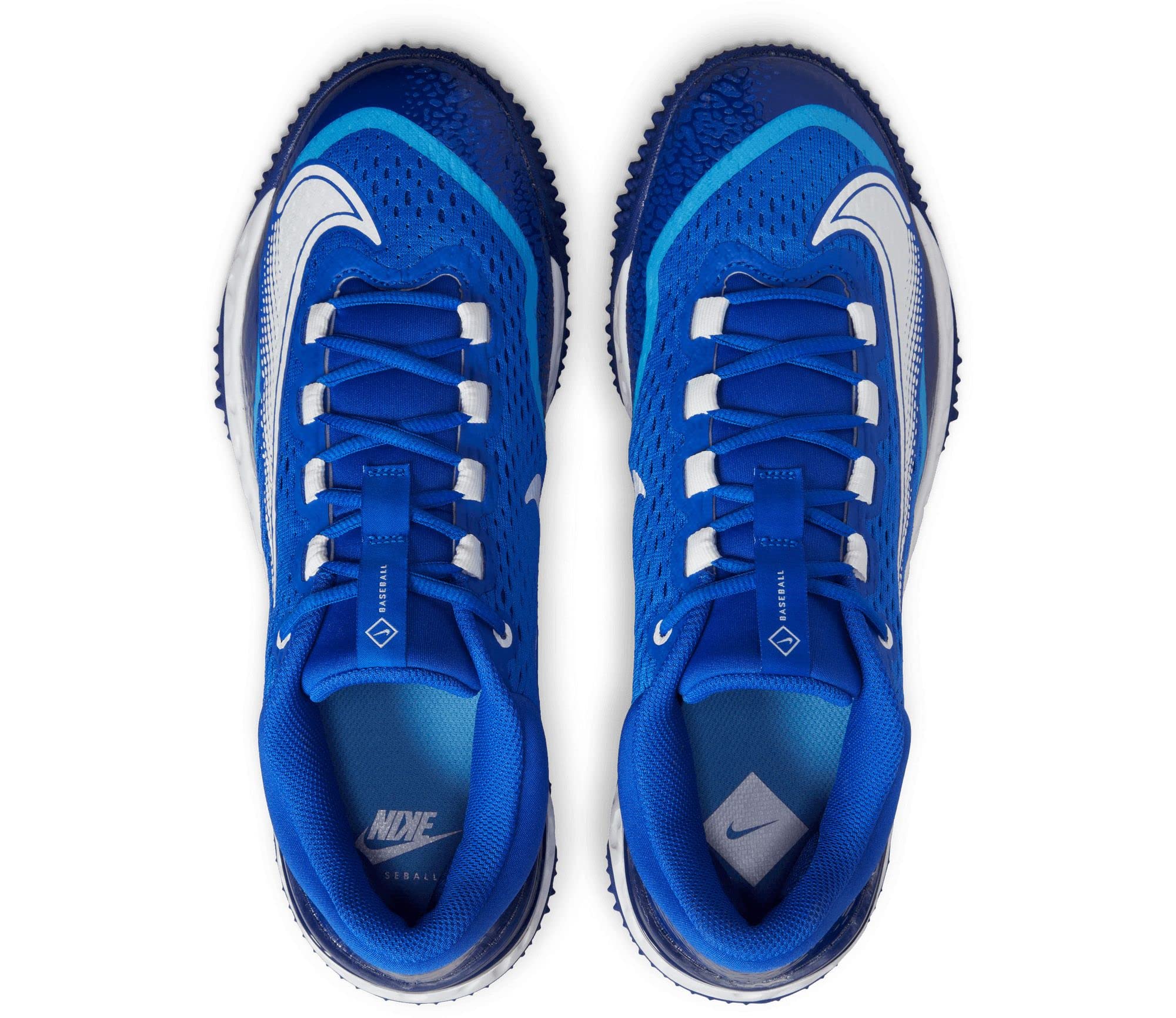 Nike Alpha Huarache Elite 4 Turf DJ6523-414 Hyper Royal-White Baseball Shoes 7.5 US