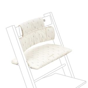 tripp trapp classic cushion, wheat cream - pair with tripp trapp chair & high chair for support and comfort - machine washable - fits all tripp trapp chairs