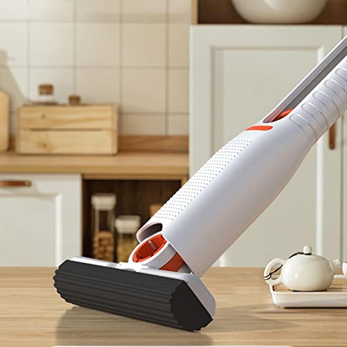 Desktop Cleaning Mini Mop,Automatic Squeeze Mops for Floor Cleaning - Smart Wet Dry Vacuum Cleaners, Floor Cleaner Mop Cordless Vacuum for Bathroom Sink