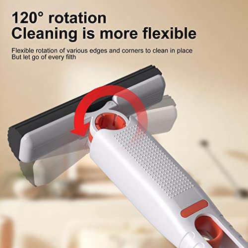 Desktop Cleaning Mini Mop,Automatic Squeeze Mops for Floor Cleaning - Smart Wet Dry Vacuum Cleaners, Floor Cleaner Mop Cordless Vacuum for Bathroom Sink