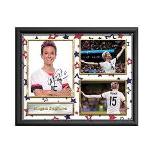 megan rapinoe printed signed poster autograph photo picture framed display decorations gifts memorabilia (framed photo)