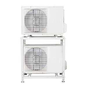 fanoya mini split stand, double levels ground stand, for mini split air conditioners heat pump system, heavy duty condenser stand, ductless mini split bracket