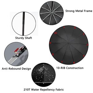 Tegzid Windproof-Travel Compact ANTI REBOUND Umbrellas for Rain,Automatic-Folding and Portable,Small and Strong Umbrella Perfect for Car,Backpack,Purse...