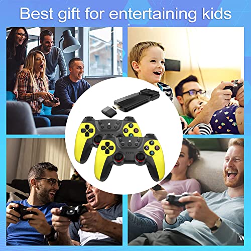 20000+ Games, Wireless Retro Game Console, Handheld Console, Plug and Play Video Game Stick, 9 emulators, 4K HDMI Output, Dual 2.4G Wireless Controllers