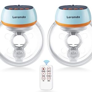 Hands Free Breast Pump︱Remote Control︱FDA Registered︱No Leakage, Painless︱3 Modes & 12 Levels︱Compact and Portable︱Wearable Breast Pump for Housework, Office, Travel or Car Use︱2Pcs(Model: RH-338)