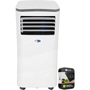 whynter arc-102cs 10,000 btu 3-in-1 portable air conditioner, dehumidifier and fan bundle with 2 yr cps enhanced protection pack