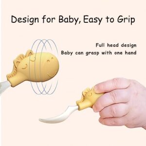 6 Pack Baby Spoons and Forks, Baby Led Weaning Supplies, Baby Utensils Self Feeding, BPA-Free & Phthalate-Free for Baby & Toddler