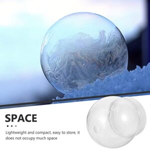 GANAZONO DIY Snow Globe 10PCS Plastic Water Globe Clear S Globes with Screw Off Cap for DIY Crafts and Home Decoration
