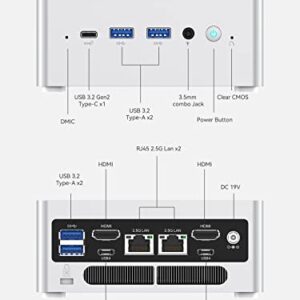 MINISFORUM NPB7 Mini PC 13th Gen Core i7-13700H(14C/20T) Mini Computer 32GB RAM+1TB SSD, Expandable HDD, HDMI×2+USB4×2 8K@60Hz Outputs, Intel Iris Xe Graphics Eligible Desktop Computer