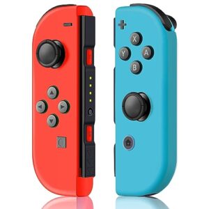 ppcgrop joypad for nintendo switch/lite/oled, replacement for switch controllers support dual vibration/motion control/screenshot/wake-up function