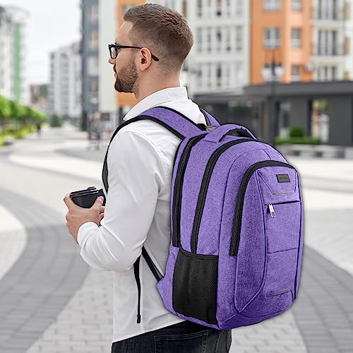 BIKROD Backpack for Men, Large School Backpacks for Teens Water Resistant Travel Back Pack with USB Charging Port, Business Anti Theft Durable Computer Bag Gifts Fits 17.3 Inch Laptop