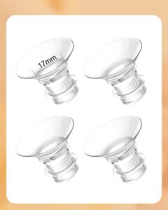 maichang wearable breast pump accessory, universal flange insert type, suitable for s9/s10/ s12 original parts replacement, reduce 24mm nipple tunnel to 13/17/19/21mm(17mm flange insert)