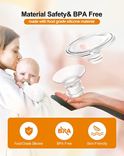 MAICHANG Wearable Breast Pump Accessory, Universal Flange Insert Type, Suitable for S9/S10/ S12 Original Parts Replacement, Reduce 24mm Nipple Tunnel to 13/17/19/21mm(17mm Flange Insert)