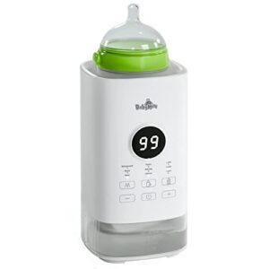 baby bottle warmer, bottle warmer for breastmilk/formula, 5-in-1 food heater, baby milk bottle warmer with timer, lcd display, accurate temperature control, 24h constant warming, power-off protection