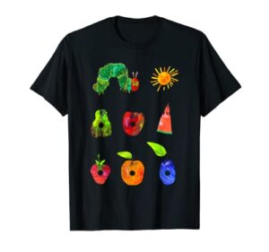 hungry caterpillar funny book lover vintage for kids t-shirt