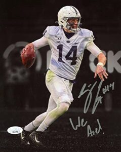 sean clifford penn state psu signed/inscribed "we are!" 8x10 photo jsa 162392 - autographed college photos