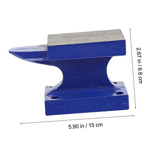 CORHAD 1pc Pad Anvil Heavy Duty Work Bench Hand Jewelry Hotfix Tool Cast Iron Anvil Tool Making Anvil DIY Hand-Knock Anvil Heavy-Duty Anvil Iron Anvil Pad Work Blue Iron Steel Wire Manual