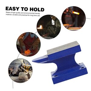 CORHAD 1pc Pad Anvil Heavy Duty Work Bench Hand Jewelry Hotfix Tool Cast Iron Anvil Tool Making Anvil DIY Hand-Knock Anvil Heavy-Duty Anvil Iron Anvil Pad Work Blue Iron Steel Wire Manual