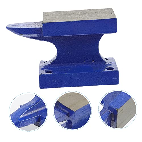 CORHAD 1pc Pad Anvil Heavy Duty Work Bench Hand Jewelry Hotfix Tool Cast Iron Anvil Tool Making Anvil DIY Hand-Knock Anvil Heavy-Duty Anvil Iron Anvil Pad Work Blue Iron Steel Wire Manual