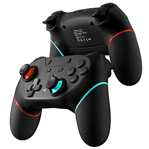 PSKONTORORA Switch Controller for Nin-tendo Switch/Switch Lite/Switch Oled, Switch Pro Controller with Programming Back Buttons Turbo Motion Vibration Screenshot【Upgraded】