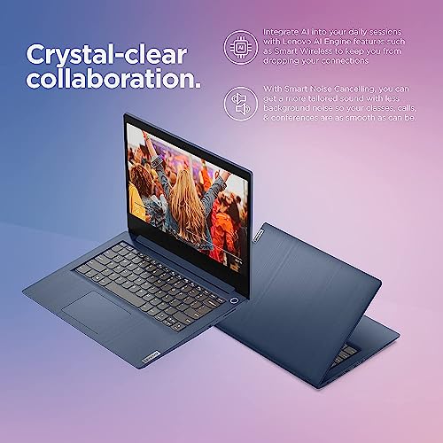 Lenovo 2022 IdeaPad 3i 14" FHD Business Laptop, Intel 12th Gen i5-1235U, 8GB RAM, 256GB PCIe SSD, Backlit Keyboard, Intel Iris Xe Graphics, 720P Webcam, Abyss Blue, Win 11, 32GB Snowbell USB Card