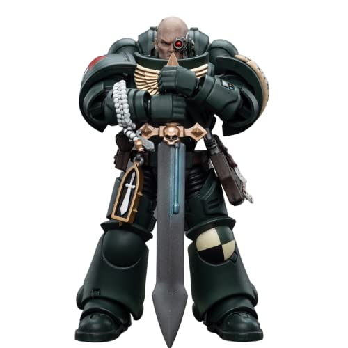 JoyToy 1/18 Action Figure Warhammer 40,000 Dark Angels Intercessors Brother Nadael Collection Model(4.72inch)