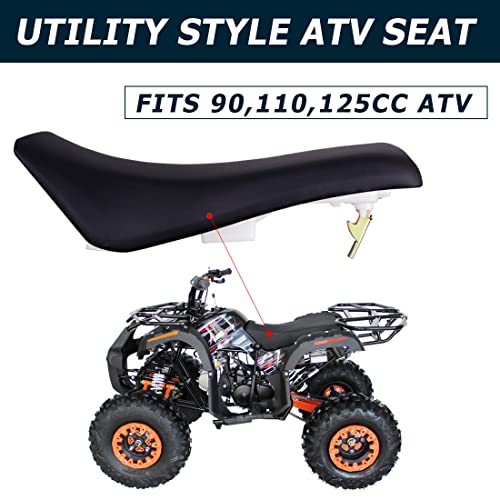 High Elasticity, Hyssk Utility Style ATV Complete Seat for 90cc 110cc 125cc Kids Mini Coolster TaoTao Quad & Chinese 4 Wheeler