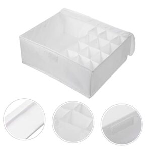 Alipis 2pcs Underwear Storage Box Plastic Storage Organizer Plastic Container Collapsible Container Cloth Covered Socks Container Socks Box Closet Underwear Organizer Underwear Drawer Bra