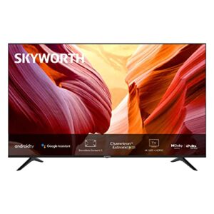 skyworth 50 inch 4k smart tv with alexa compatibility, android11.0, hdr10, dolby vision, google assistant and chromecast built-in, game mode (s6g plus series)
