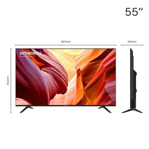 Skyworth 50 inch 4K Smart TV with Alexa Compatibility, Android11.0, HDR10, Dolby Vision, Google Assistant and Chromecast Built-in, Game Mode (S6G Plus Series)