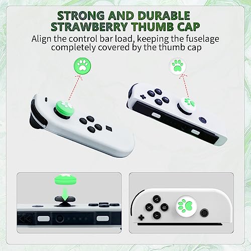 HYPERCASE Green Marble Carrying Case Compatible with Nintendo Switch/OLED, Shockproof Hard Protective Cover Case with 10 Game Card Slots, Portable Travel Bag for Switch Console Joycon & Accessories.