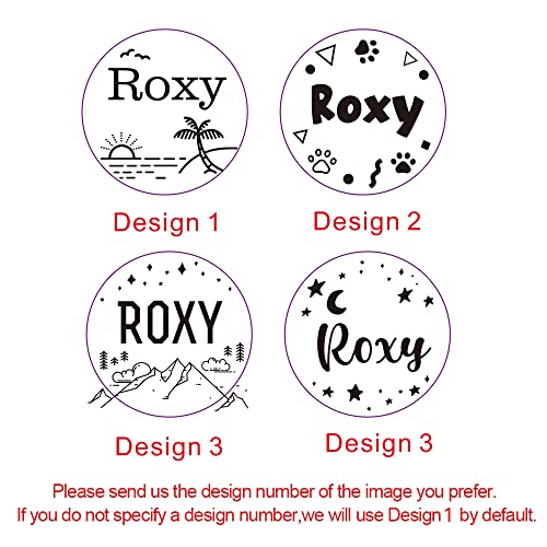 Dog Tags for Pets Personalized ID Tags for Dogs Cats Pets Dog Tag Engraved Stainless Steel Dog Tags Name Tag Custom Dog Tags ID Tag Collar for Puppy Cat Dogs 4 Colours 2 Sizes S/L (Round,Design4)