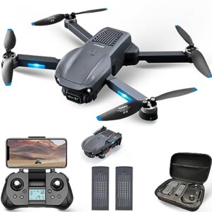 4drc f12 gps drone with camera for adults 4k 5g wifi fpv live video hd camera,rc quadcopter for kids beginners with brushless motor, return home, gps follow me, carrying case,2 battery