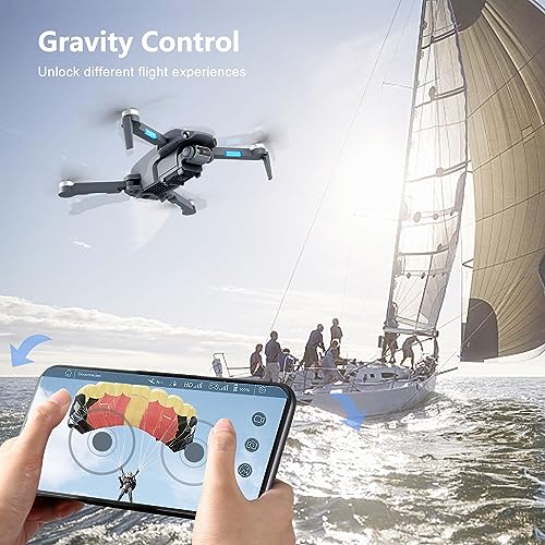 4DRC F12 GPS Drone with camera for Adults 4K 5G wifi FPV Live Video HD Camera,RC Quadcopter for Kids beginners with Brushless Motor, Return Home, GPS Follow Me, Carrying Case,2 Battery