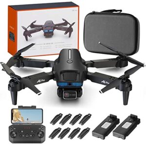hhd drone with camera for adults, foldable rc quadcopter for beginners with 40 mins flight time, app control, auto return home, follow me, 2 batteries