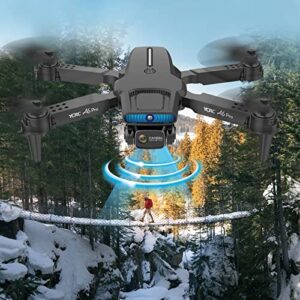 HHD Drone with Camera for Adults, Foldable RC Quadcopter for Beginners with 40 mins Flight Time, App Control, Auto Return Home, Follow Me, 2 Batteries