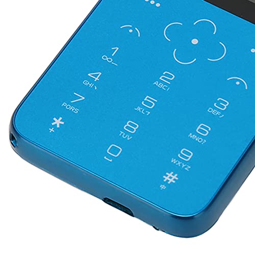 ASHATA Unlocked Basic Mobile Phone, Mobile Phone for Old, 1.8in Screen Simple Phone Dual SIM Card 2G Cellphone 1400mAh Mobile Phone (Blue)